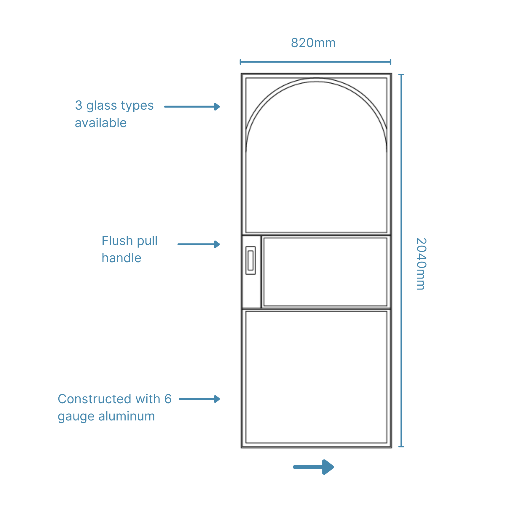 Bronte Cavity Sliding Door
